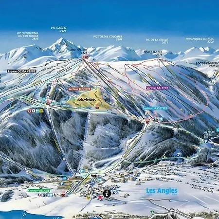 Pres Des Pistes Avec Vue Panoramique * Les Angles (Pyrenees-Orientales)